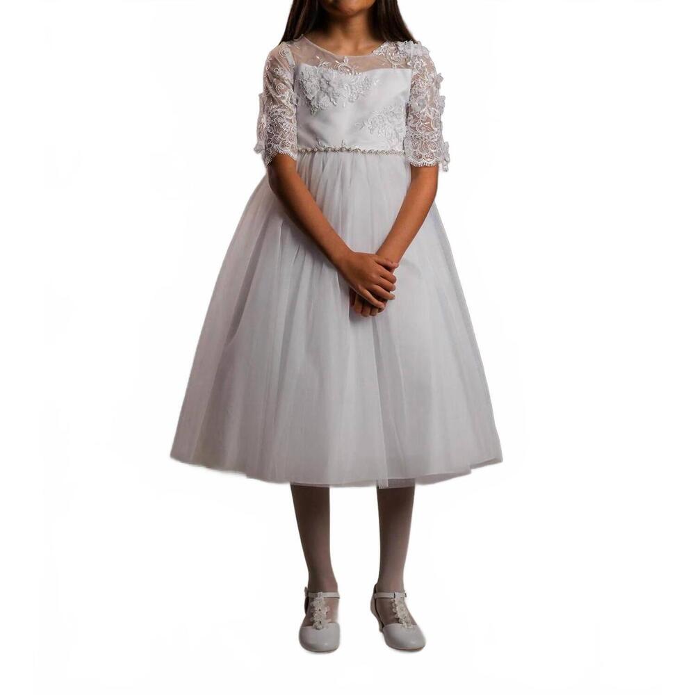 NEW KID'S DREAM st therese the little flower dress in white